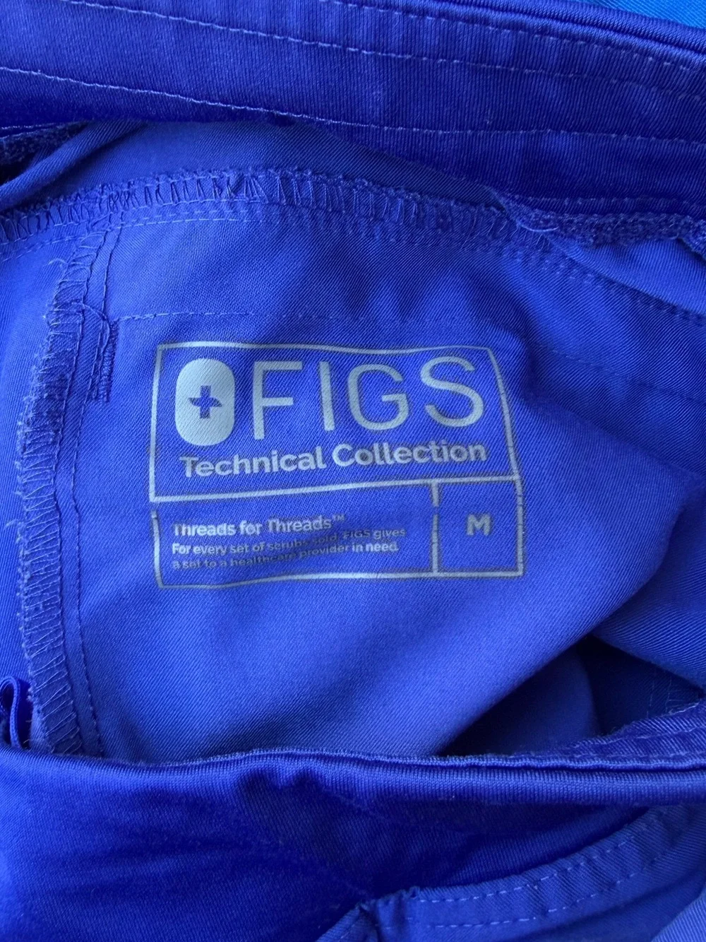 FIGS Axim Straight Leg Scrub Pants Men’s Medium Royal Blue Deep Royal Blue Lot 2